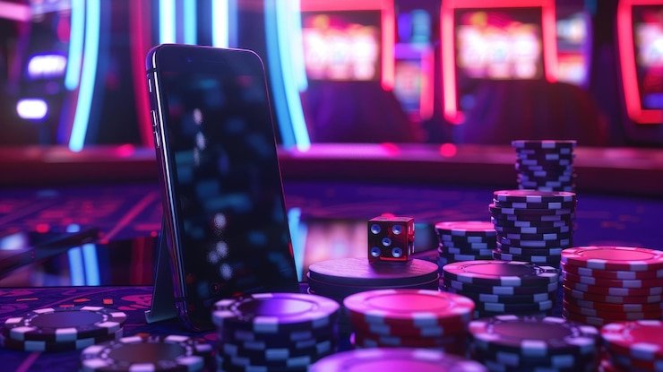 Antarmuka Mahjong Ways di aplikasi mobile warungjakpot dengan tombol putar dan pengaturan suara